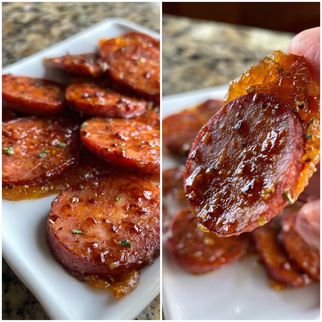 Apricot Kielbasa Slices Glaze
