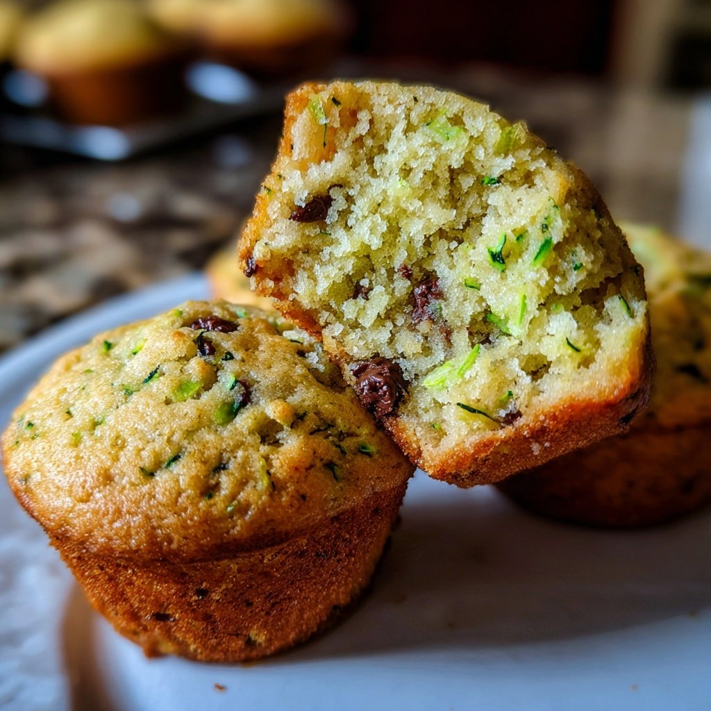 Zucchini Chocolate Chip Muffins