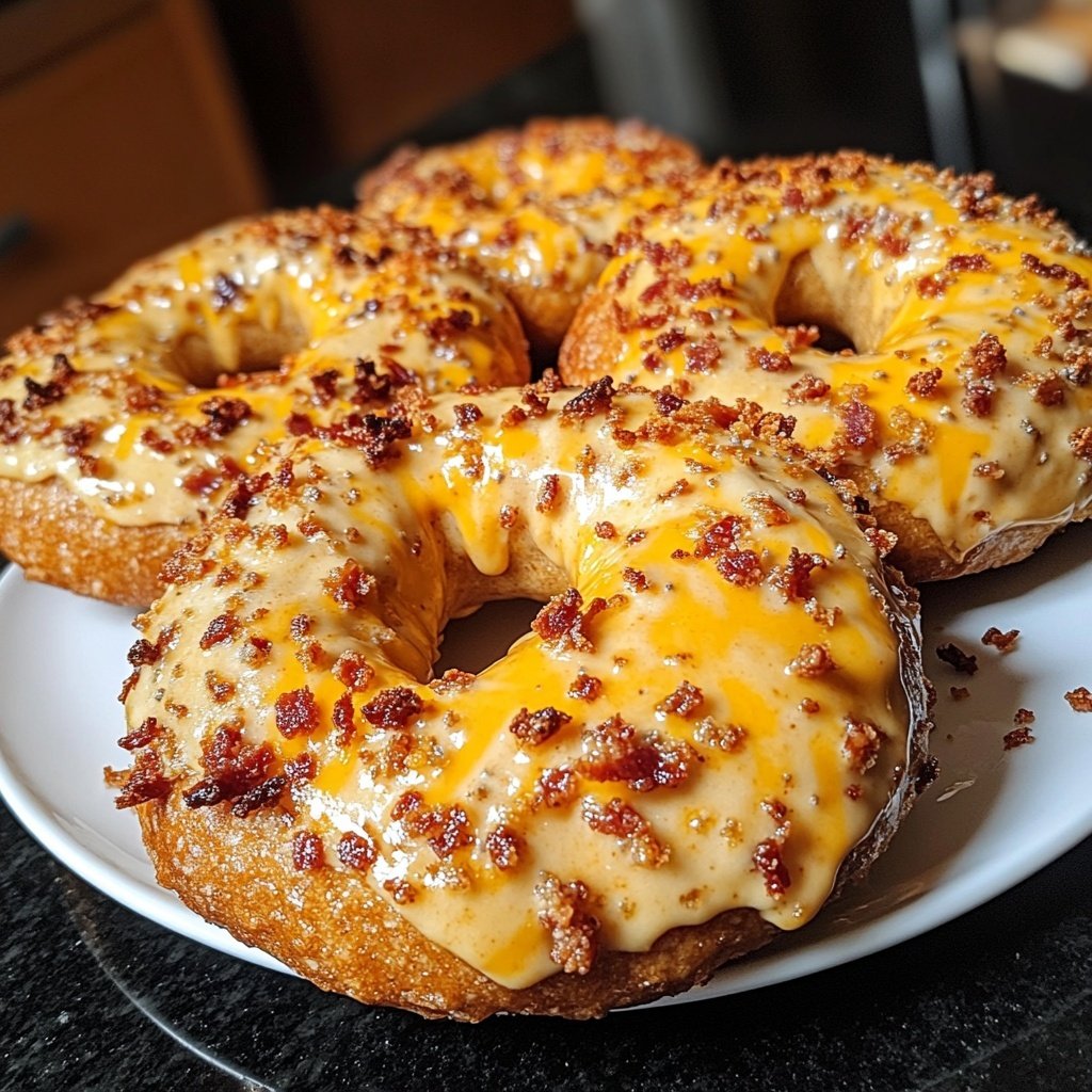 Creamy Bacon Cheddar Bagels