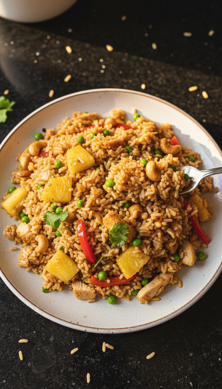 Pineapple Chicken Fried Rice