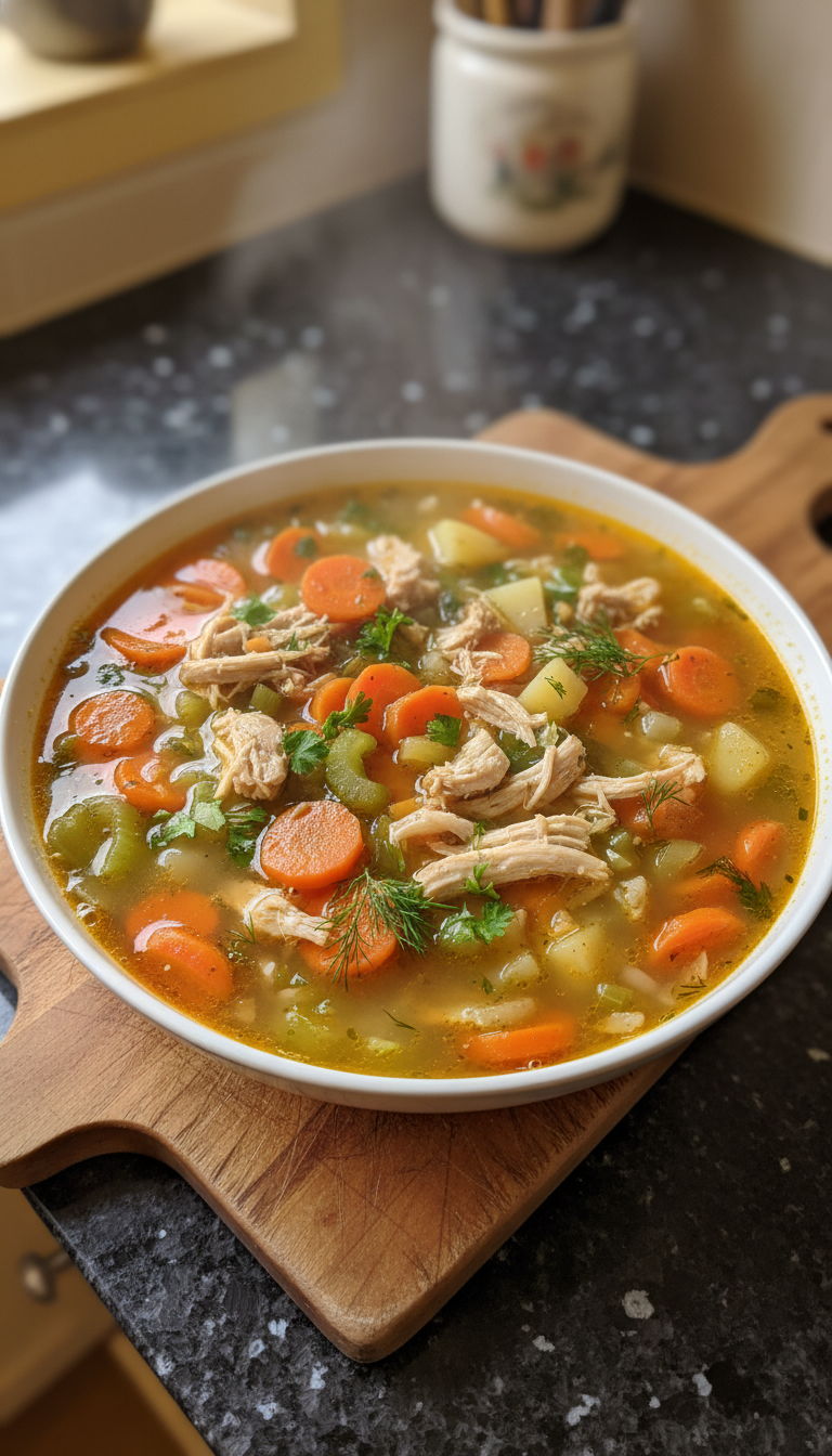 Rustic Chicken Vegetable Soup