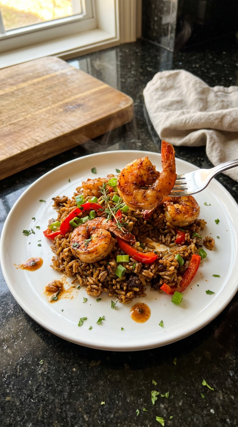 Creole Cajun Shrimp and Rice