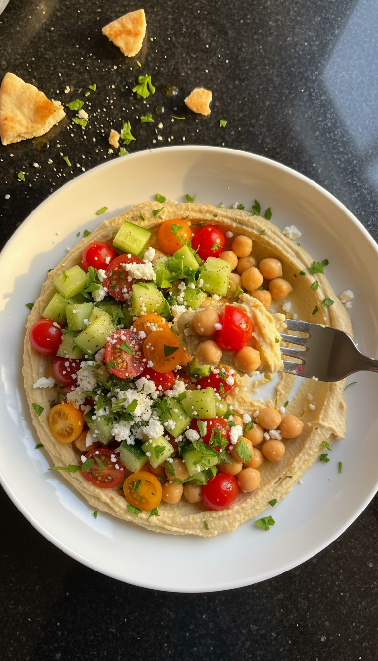 Quick Mediterranean Chickpea Bowl