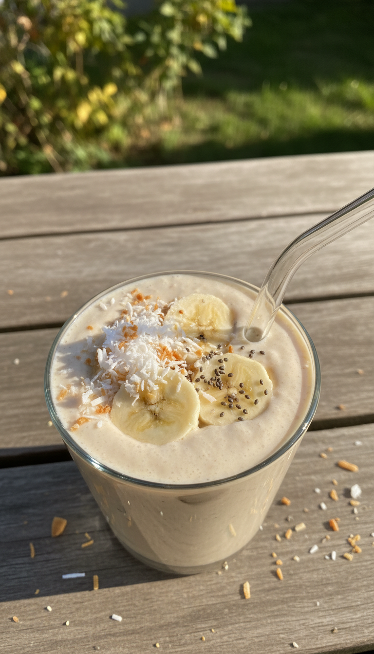 Coconut Banana Protein Smoothie