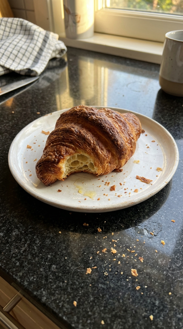 Golden Croissant with Sourdough Twist