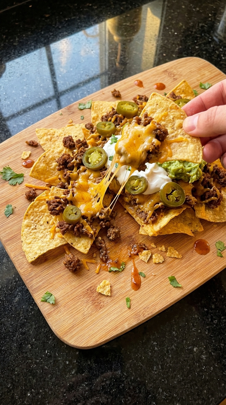 Loaded Beef Nacho Platter