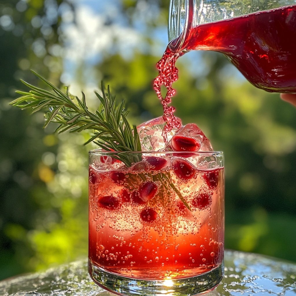 Rosemary Pomegranate Fizz