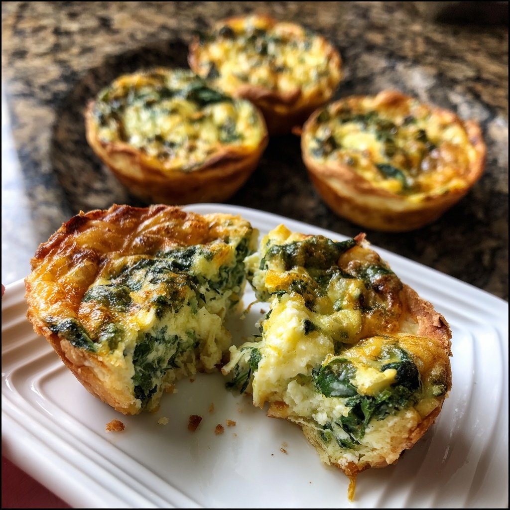 Mini Quiche with Spinach