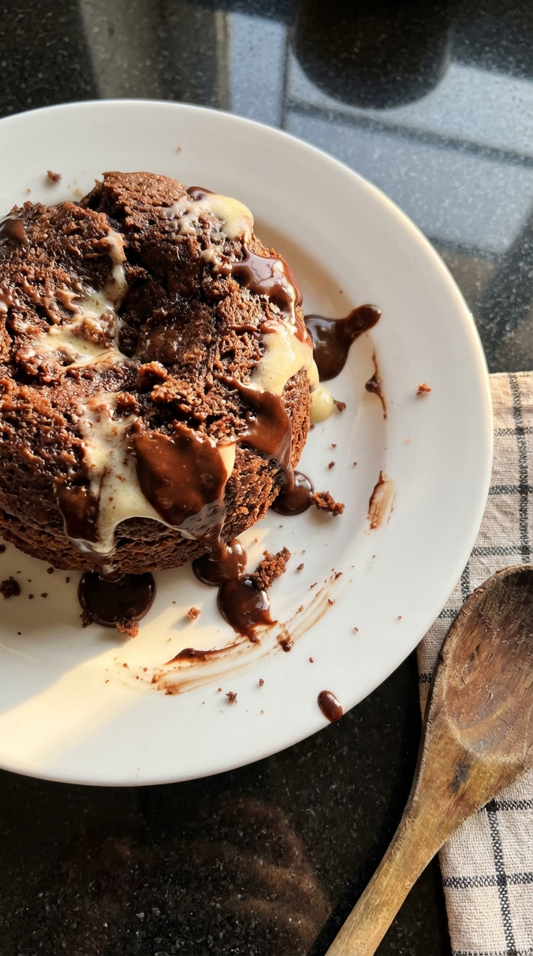 Chocolate Vanilla Mug Cake