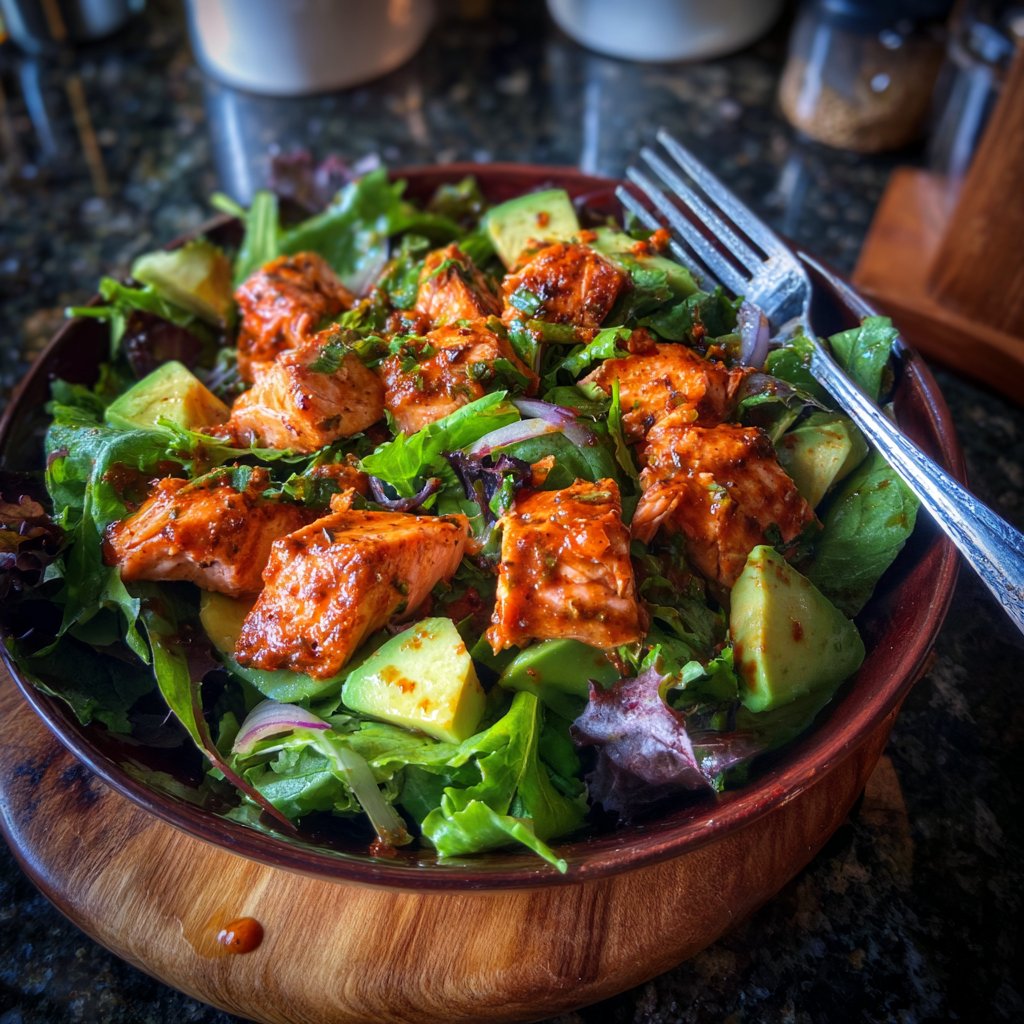 Smoky Chipotle Salmon Salad