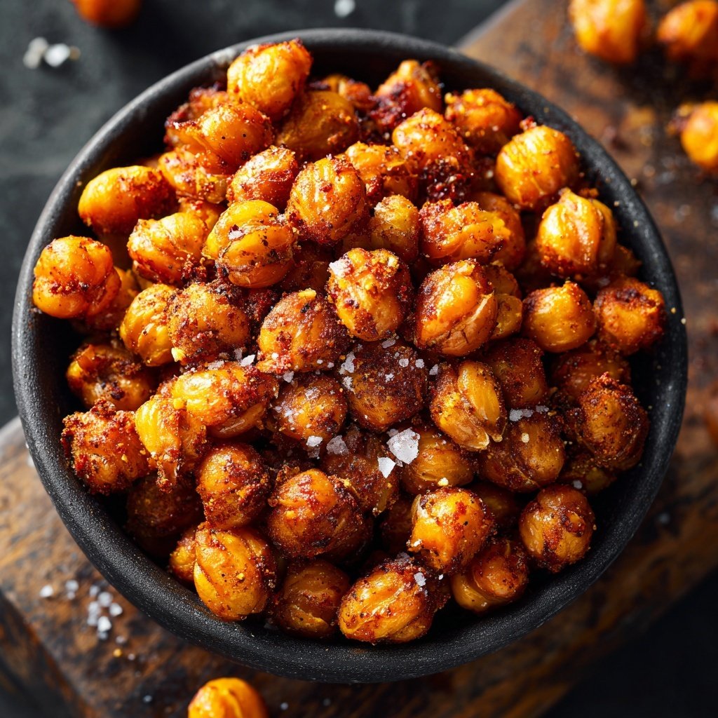 Crispy Roasted Chickpeas Spiced