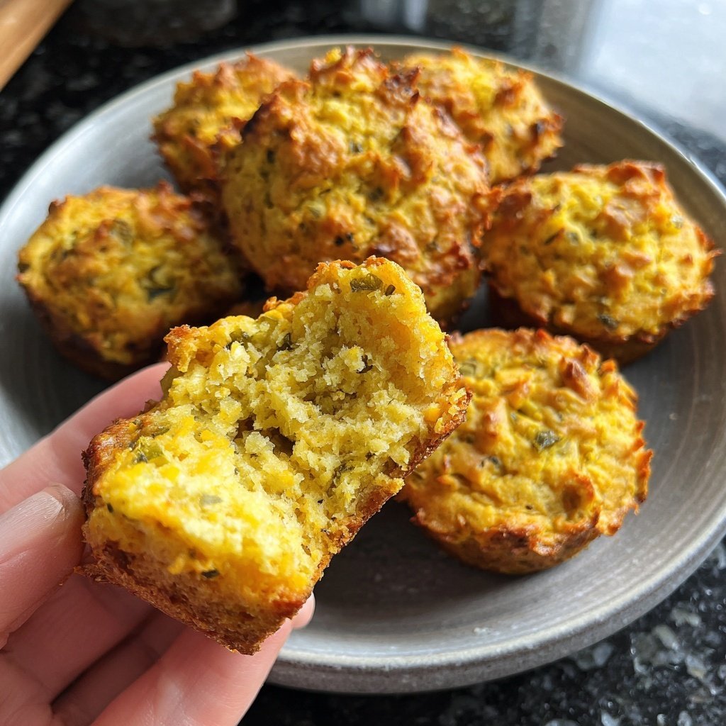 Cornbread Muffins with Jalapeños