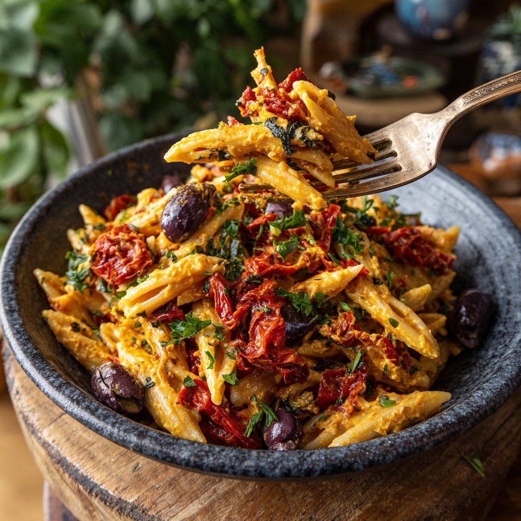 Harissa Pasta Salad Mediterranean Fresh