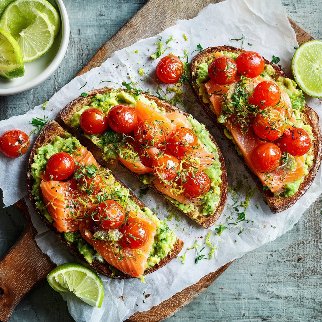 Zesty Salmon and Avocado Toast