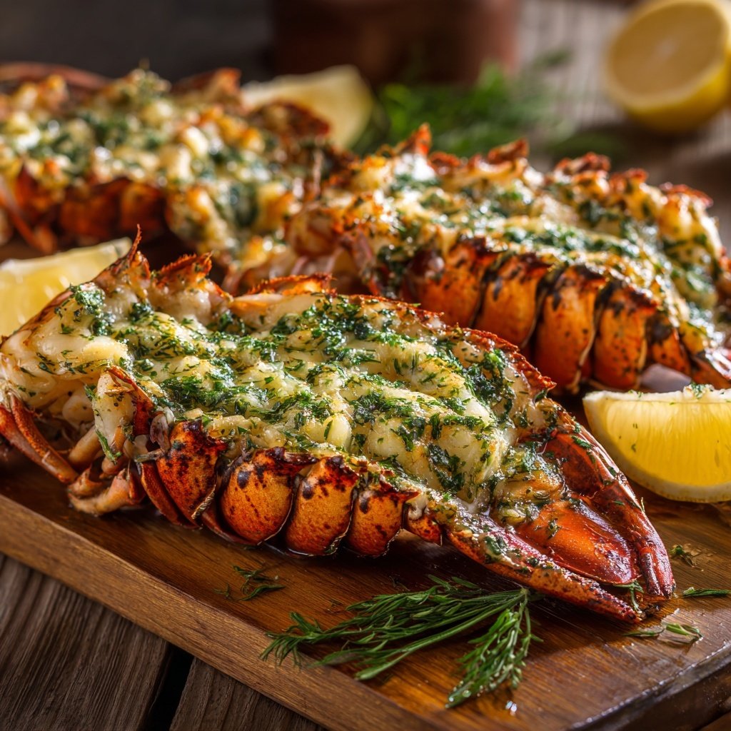 Herb Butter Grilled Lobster