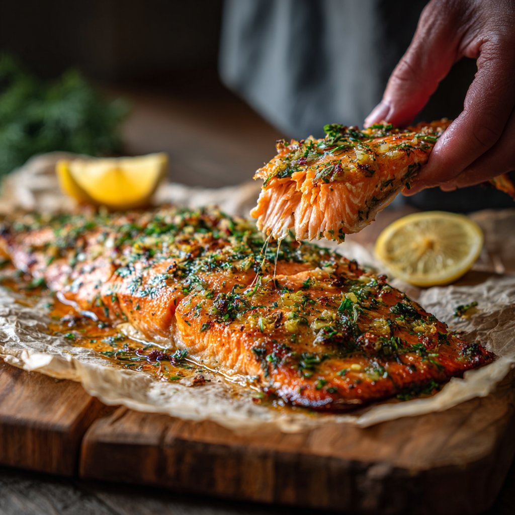 Garlic Lemon Airfried Salmon