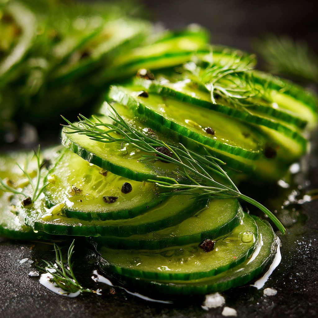 Cucumber Carpaccio with Dill