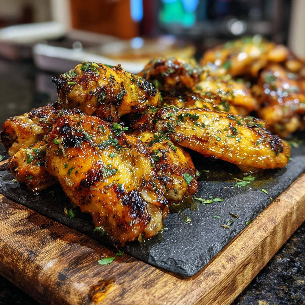 Zesty Grilled Lemon Chicken Wings