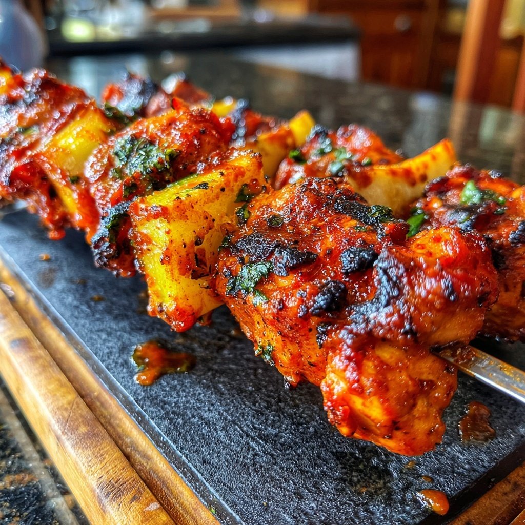 Savory BBQ Chicken Skewers