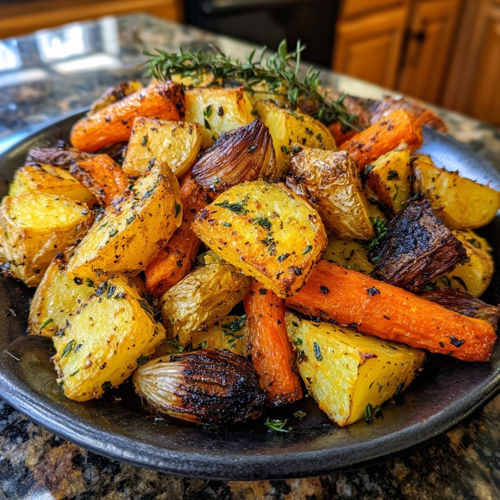 Lemon Garlic Roasted Veggies